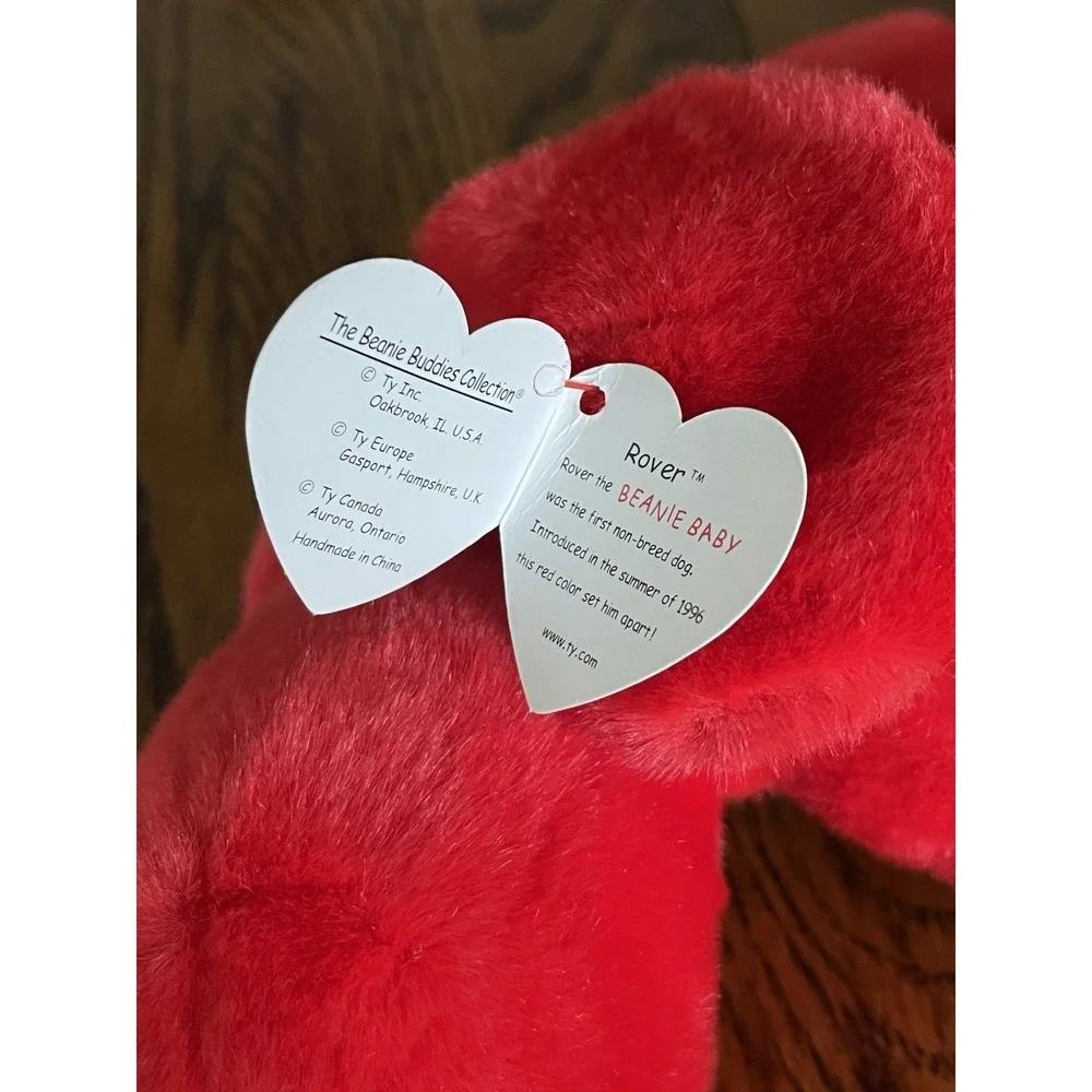 *** Ty Beanie Baby 1996 + Buddy * Rover the Red Dog 1998 Brand New with Tags ***